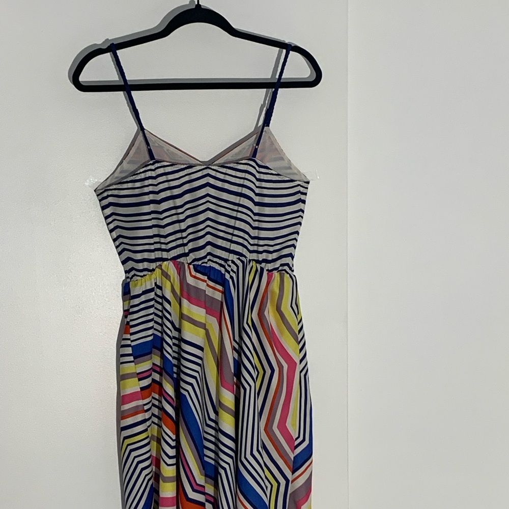 LC Lauren Conrad Black and White Spaghetti Strap Midi Dress